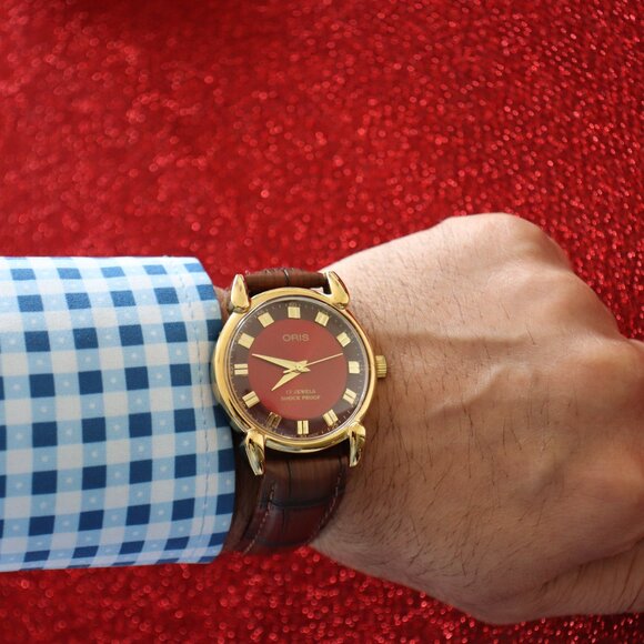 Vintage Oris AM044 Swiss-made, professionally refurbished: 17‑Jewel Manual Wind - Picture 4 of 7